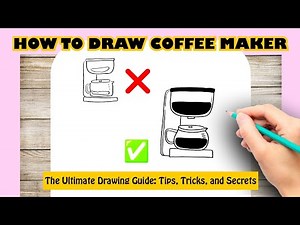 How to draw COFFEE MAKER Easy