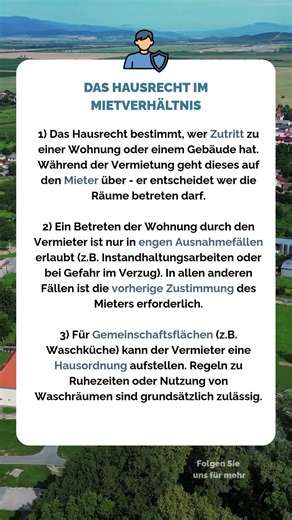 Hausrecht im Mietverhältnis