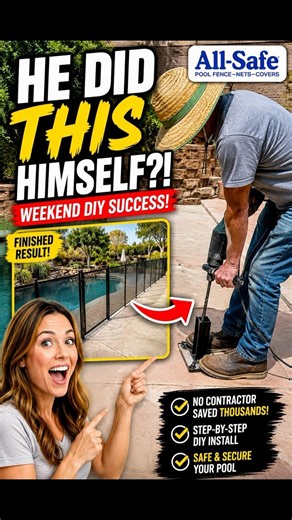 He Installed His Own Pool Fence?