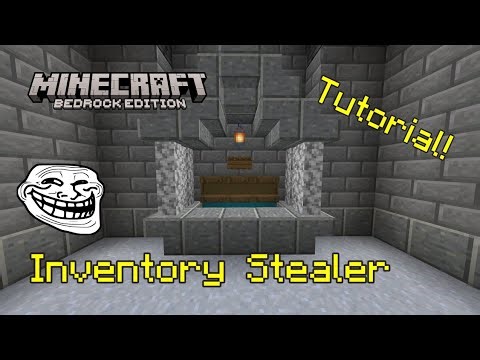 Minecraft Inventory Stealer tutorial! (Easy Build)