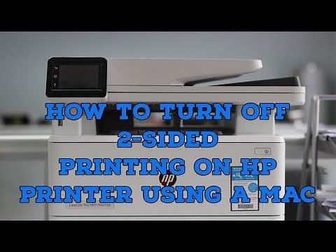 #hp #mac How to disable Double Sided printing on HP printer using a Mac