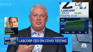 We saw 6% growth in our base business if you put aside Covid testing, says Labcorp CEO Adam Schechter