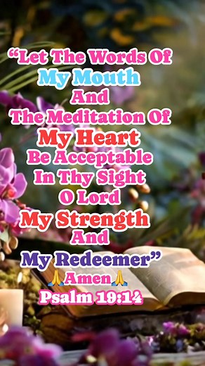 23 reactions · 43 shares | Psalm 19:14 is a prayer for God's approval of both spoken words and inward thoughts, recognizing that true acceptance comes from the LORD, who is the speaker's "rock" and "Redeemer" By: Bible Hub / Bible Study Tools “Inspired By META AI” #Bible #bibleverse #biblestudy #christianity #Christians #everyoneシ゚ | Vilma Cruz Miel-Williams | Facebook