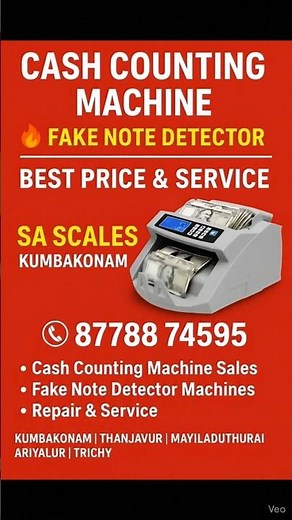 Cash Counting Machine Demo 💥 Fake Note Detector | Best for Shops & Banks