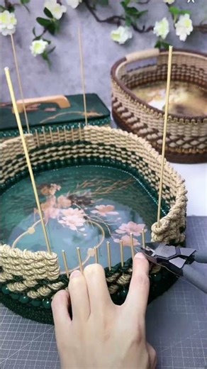 Super Easy Craft Basket with Jute Rope and Foam Board at Home 10 #diy #handmade #craft