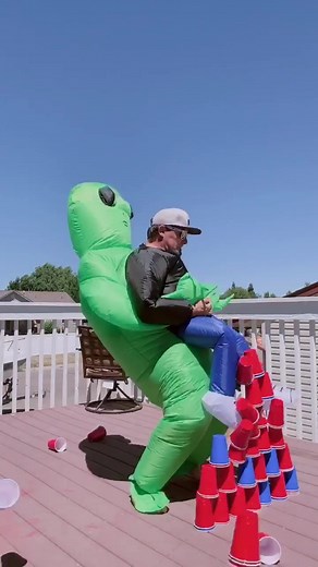 Aliens Invade with Inflatable Costumes!