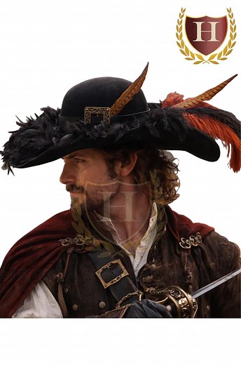 Barbosa Pirate Hat, Swashbuckler Hat, Pirate Captain Hat - Etsy