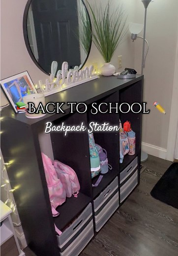 Organizing a Backpack Station for Back to School