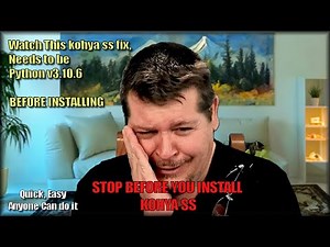 STOP! watch this kohya ss fix, MUST Be Python v3.10.6 BEFORE INSTALLING, Plus installation.