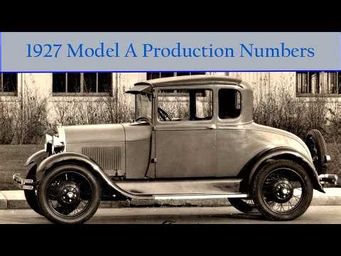 How Many Model A Ford Cars Were Built in 1927?