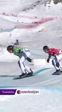 French brothers give a masterclass in Snowboard Cross #fissnowboardcross #worldcupcervinia