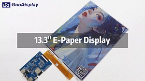 GooDisplay 13.3-inch GDEP133C02 E-Paper Display with ESP32 WiFi Development Kit