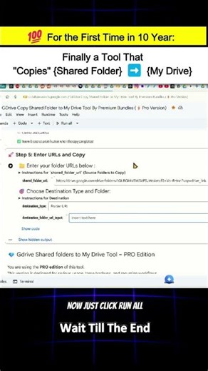 Google Drive Copy Shared Folders to My Drive Tool #googledrive
