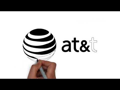 How to draw AT&T logo