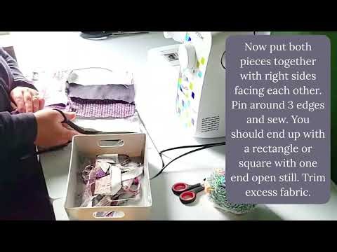 How to make a patch work pillow