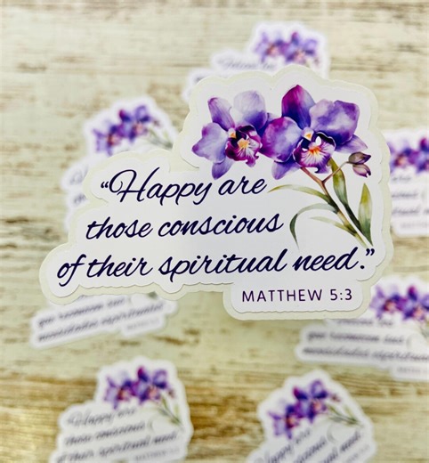 2026 Year Text Sticker / JW Stickers / Pioneer Gifts / Matthew 5:3 Sticker / Spanish Stickers / Pioneer Stickers / Encouraging Stickers - Etsy