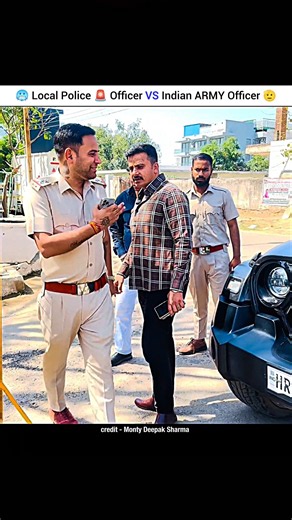 💥 Police VS Army Officer 🫡🥶 #shorts #motovlog #biker #rider #riding