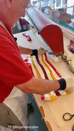 Candy-making is seriously an artform! 🍭🍬 Credit: Tiktok.com/@loganscandies | Crafty
