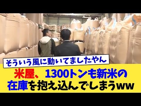 Rice shop is hoarding 1,300 tons of new rice lol