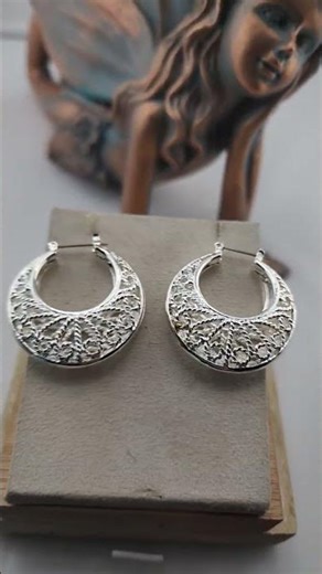 Elegant Silver Hoop Earrings