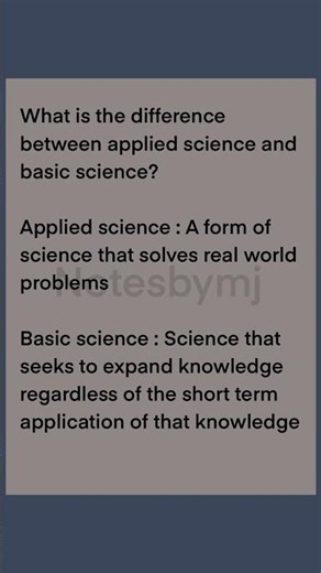 Basic Science vs. Applied Science: The Difference 🔬Is science about curiosity or solving problems?