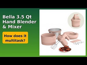 REVIEW (2026): Bella 3.5 Qt Hand Blender & Mixer. ESSENTIAL details.