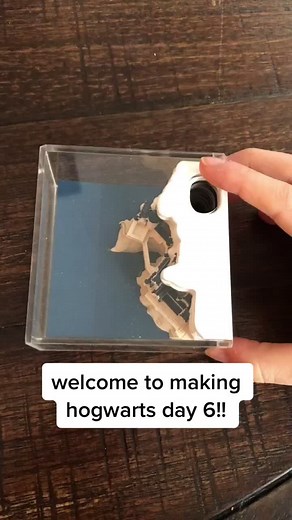 i love how it’s looking!! tomorrow will probably be the last day!! #fyp #harrypotter #hogwarts #progress #surprise #harrypottertiktok #foryoupage