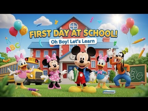 Mickey Mouse First Day at School | Fun Learning Adventure with Friends