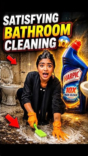 Satisfying Bathroom Cleaning 😱 #shorts
