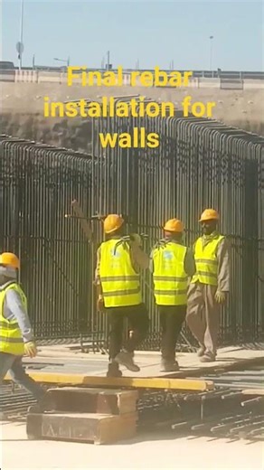 Final rebar installation for walls and foundation #rebarinstallation #construction #