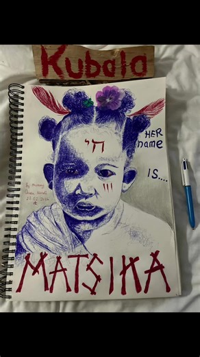 HER NAME IS MATSIKA I picked the purple flower in her hair…. I picked the feathers for her …. I marked her forehead with the symbol of life… I put a cloth around her…. She wore the bracelet I made her in prison…. It was my breast she sucked last…. I said HER NAME IS MATSIKA In Stockton on Tees, in summer of 2024, as the British police and social services would surround me, the red dragon and the woman, the beast system after the child, YAHOWAH gave me a name….MATSIKA. For She shall tread over th