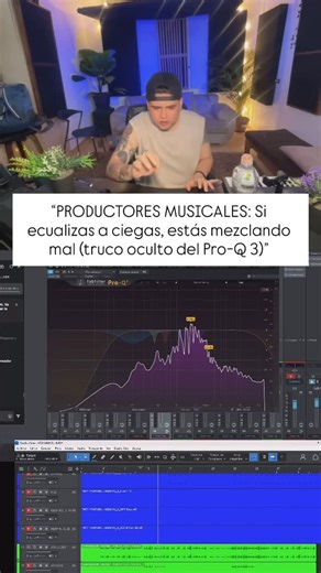 Gianda Matando El fruity 🎚️ on Instagram: "💡 Truco rápido del Pro-Q 3 que casi nadie usa Mientras el audio se reproduce, deja el mouse sobre el espectro y el plugin te muestra dónde realmente se acumulan las frecuencias. Desde ahí puedes crear nodos exactos y corregir sin ecualizar a ciegas. Menos prueba-error, más precisión. 🎛️🔥 #productormusical #producciónmusical #mezclaymasterización #ecualización #mixingandmastering"