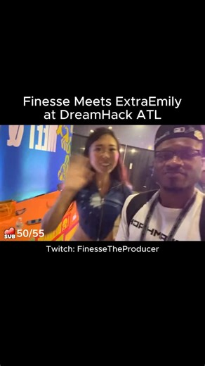 Had the pleasure of meeting @extra.emily at #DreamHack 😬 Glad I was able to experience her personality in person 🥹 so sweet and kind ✨ @dreamhack @dreamhackna | Finesse The Producer