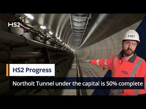 HS2’s Northolt Tunnel under the capital is 50% complete