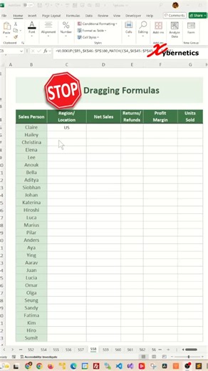 Rabi Gurung on Instagram: "Stop dragging formulas down in Excel - Excel Tips and Tricks Stop dragging formulas down in Excel. How to apply formula to entire column without dragging. Here are the hot keys featured in my video. Select All Rows Ctrl + Shift + Down Arrow Copy Formula To All Rows Ctrl + D Select All Columns Ctrl + Shift + Right Arrow Copy Formula To All Columns Ctrl + R STOP dragging formulas down in Excel,excel apply formula to entire column without dragging,excel autofill shortcut 