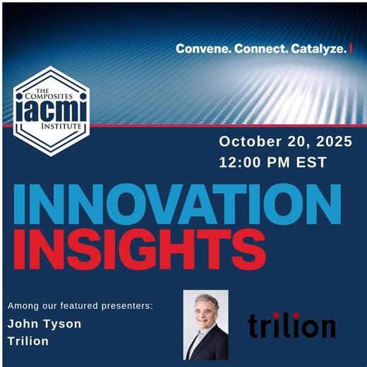 How are AI and digital metrology changing the future of manufacturing? Find out at Innovation Insights – October 20 with John Tyson, PE from Trilion Quality Systems. Don’t miss this look at smarter, faster, data-driven quality.  Register: https://us06web.zoom.us/webinar/register/WN__Bw7Ip5CQb-7XTP5JOFq4A#/registration #AI #Manufacturing #Innovation #DigitalTransformation | Institute for Advanced Composites Manufacturing Innovation - IACMI | Facebook