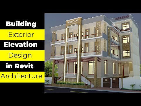Building House exterior design in revit architecture for beginners