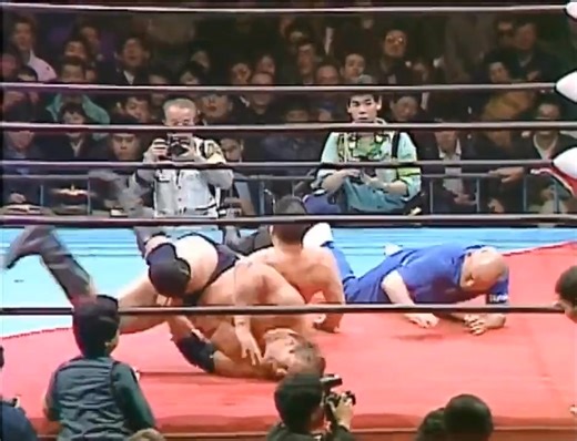 The Chronicles Of Wrestling on Instagram: "36 Years Ago Today Genichiro Tenryu & Stan Hansen vs Giant Baba & Rusher Kimura A fascinating clash of eras and identities: Two former aces of rival promotions — Tenryu (AJPW’s rising homegrown powerhouse) and Baba (the founder and living icon) — facing off in a rare generational confrontation. Add in Stan Hansen, the definitive top gaijin destroyer, and Rusher Kimura, the gritty veteran making his mark, and you get one of the most unique tag matches in