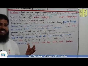 Proteins | Chapter # 13 | Chemistry Class 10th | Lec 6