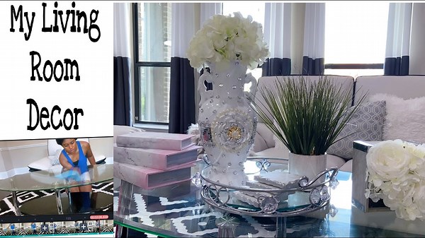 How I Style My Glam Living Room Coffee Table Clean and Decorate with Me Mom Edition