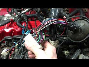 Jeep YJ 4.2 to 4.0 engine swap wiring part 1
