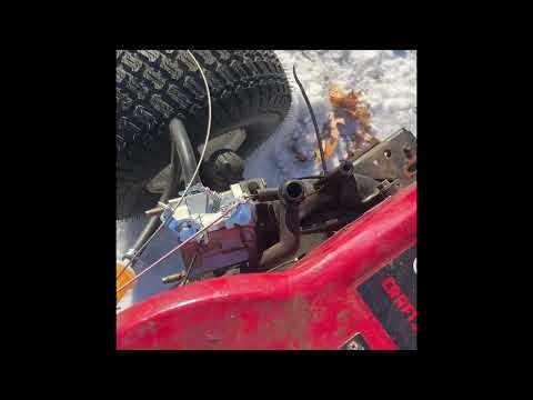 Getting my Craftsman LT1000 off road mower running