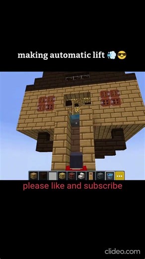 rare trick to made automatic lift in minecraft | watch full | subscribe for more #gaming #minecraft