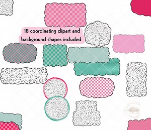 Summer Alphabet PNG, Bright Checker Letters Bundle, Watermelon Alpha Doodle, Red Green Doodle Letter, Dalmatian Background, Marquee Letters - Etsy Australia