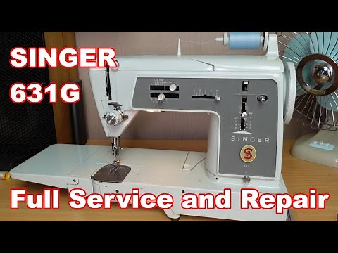 Full Service of the Singer 631G / 611G (Glorious) Sewing Machine - Foot Controller Fixed