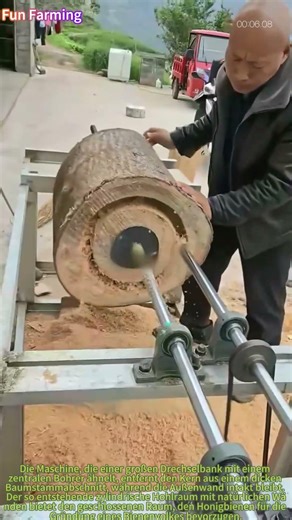 Der Bienenstockbohrer: Errichtet Behausungen für Bienen