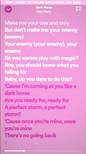 Katy Perry ft. Juicy J - Dark Horse (Lyrics)