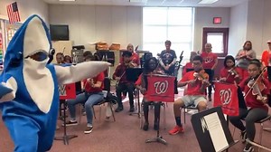 Jaws theme song   Baby Shark = Best Nats mashup ever