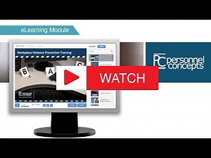 Workplace Violence Prevention eLearning Training Module