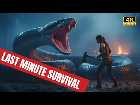 A Girl Alone Surviving In The Swamp VS The GIANT Deadly Python